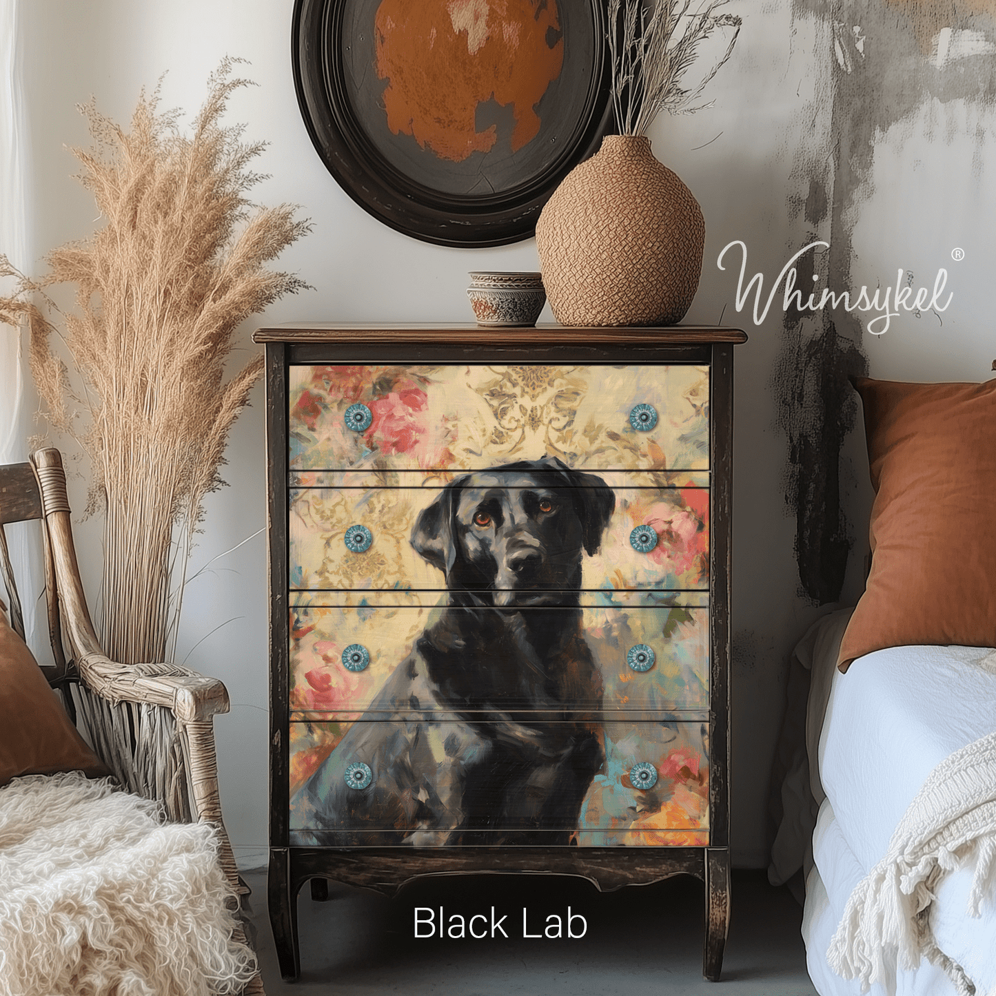 Black Lab | 18 lb Decoupage Tissue Paper | 21x29