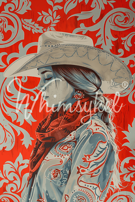Cowgirl Flair | A3 Rice Paper | 11.69 in x 16.54 in