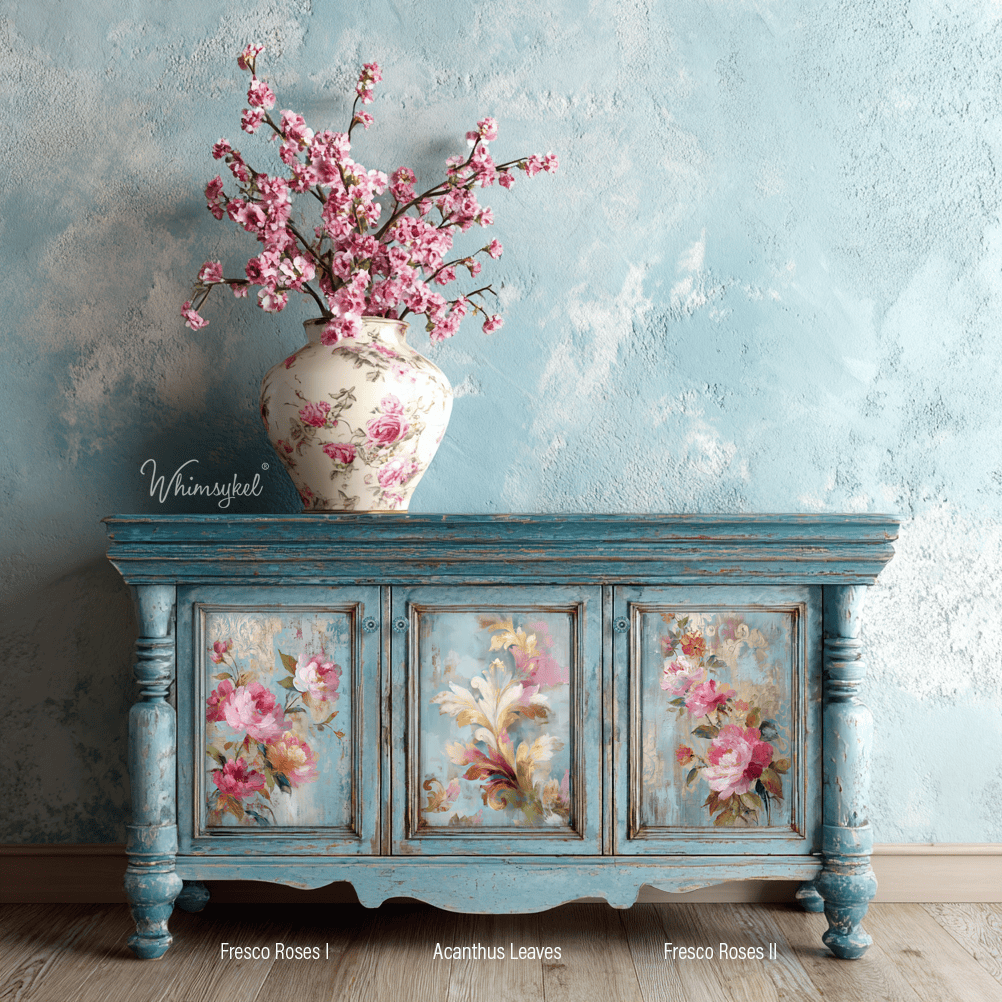 Acanthus Fresco | 18lb Decoupage Tissue Paper 14x20 in