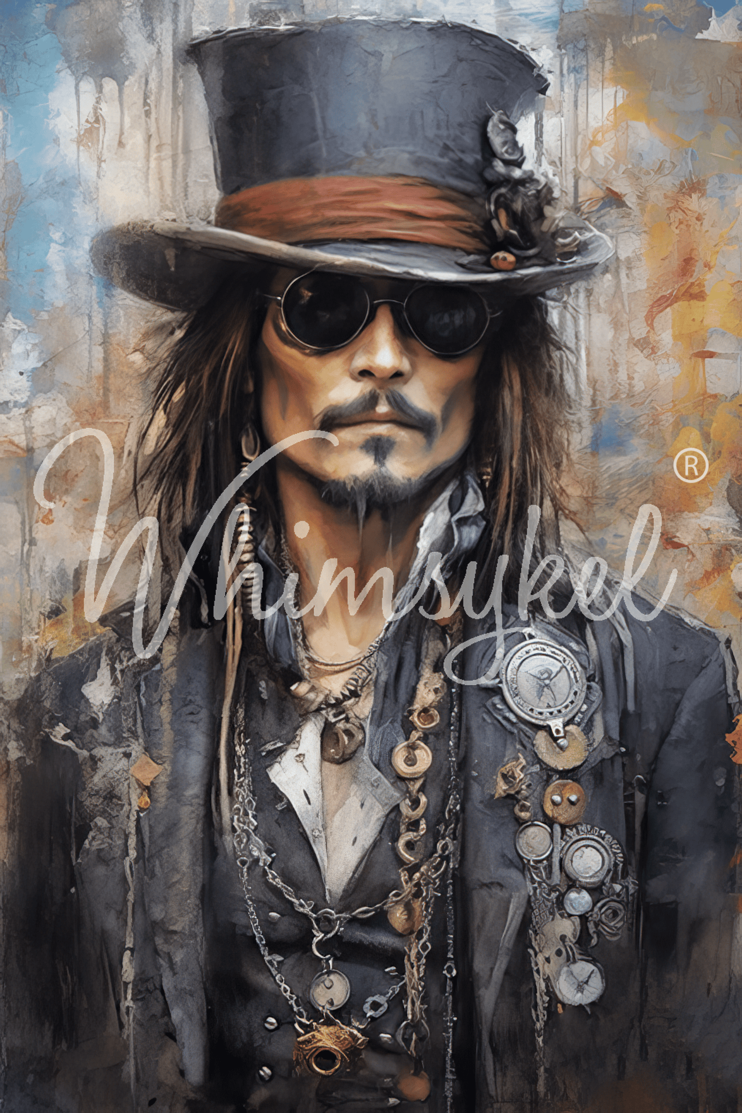 McSteamy Gearwright 18 lb decoupage tissue paper featuring legend portraits and figures, 14x20 inches, from Whimsykel Designs