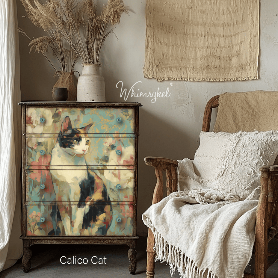 Calico Cat | 18 lb Decoupage Tissue Paper | 21x29