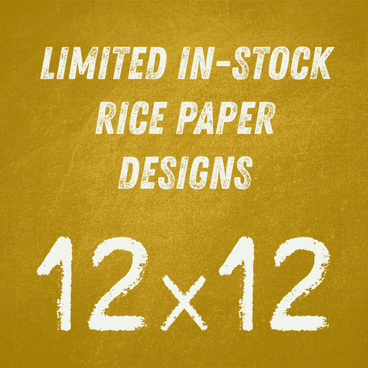 12x12 in Rice Paper In-Stock Designs