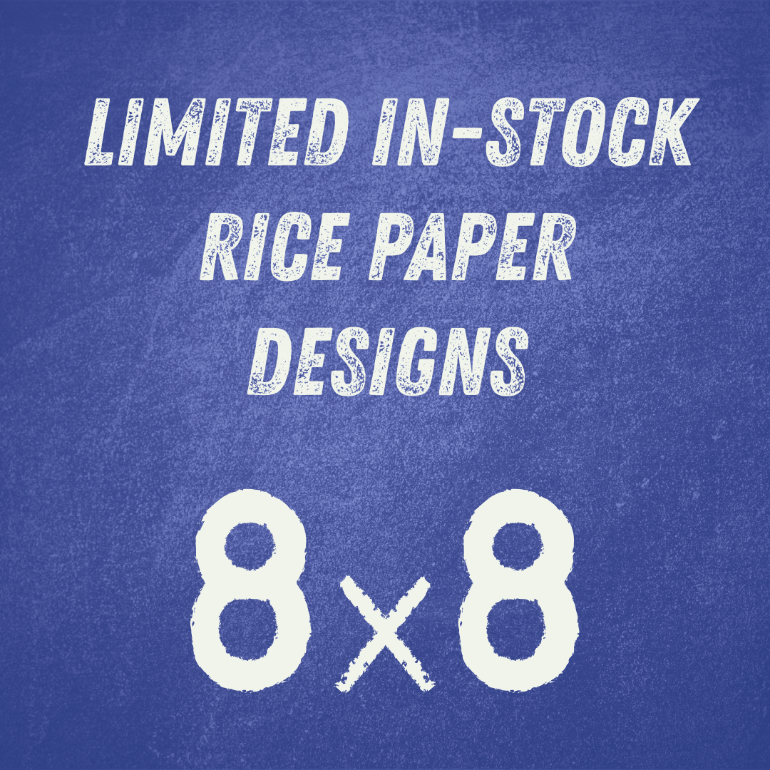 8x8 in Rice Paper In-Stock Designs