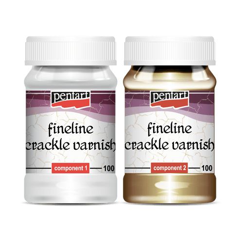 Fineline Crackle Varnish 2 Components Set