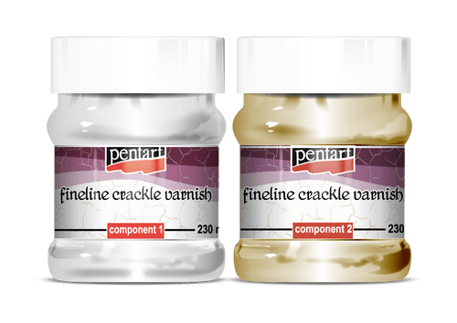 Fineline Crackle Varnish 2 Components Set