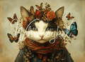 Whimsykel Designs Butterfly Whisperer decoupage tissue paper 21x29 inches with colorful butterfly illustrations, lightweight