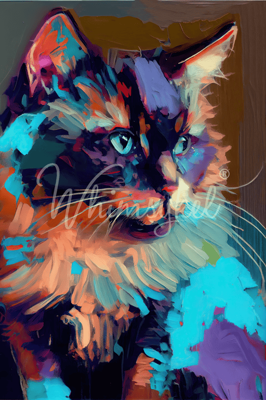 Lucy Lou 18 lb decoupage tissue paper with detailed cat and wildlife illustrations on 21x29-inch sheet by Whimsykel Designs