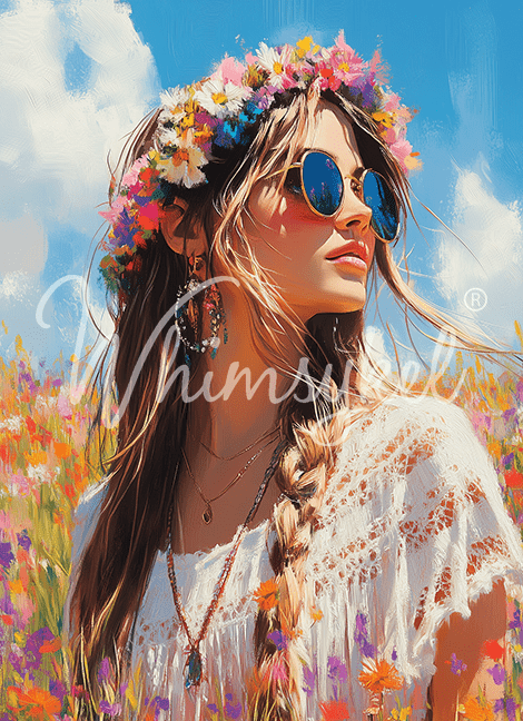 Customized Tissue Paper Wanderlust design with watercolor map and vibrant blue, green, and beige tones on textured craft