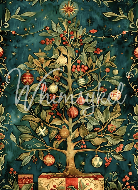 Close-up of vibrant, patterned decoupage tissue paper with intricate floral designs and textured surface detail