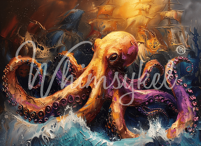 The Kracken | A1 Rice Paper | 23.39 in x 33.11 in
