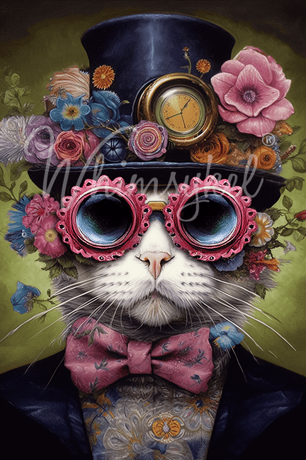 Dapper Dan 18 lb decoupage tissue paper by Whimsykel Designs, whimsical animal and fairy tale patterns in 14x20 and 21x29