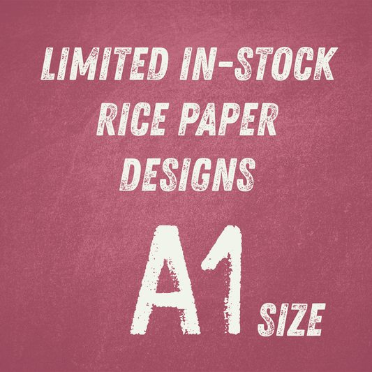 A1 Rice Paper In-Stock Designs | 23.39 in x 33.11 in