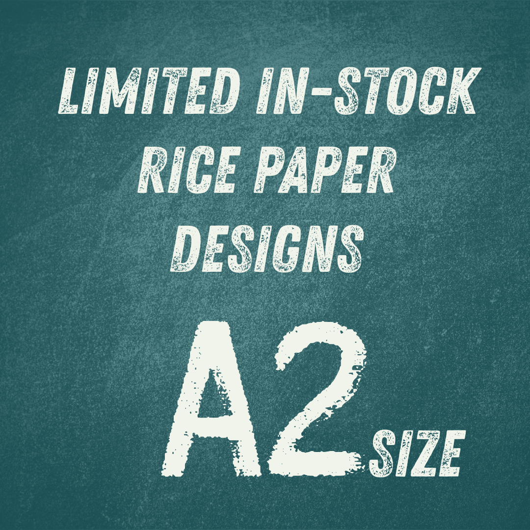 A2 Rice Paper In-Stock Designs | 16.54in x 23.39in