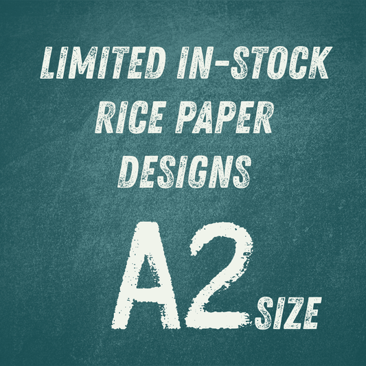 A2 Rice Paper In-Stock Designs | 16.54in x 23.39in
