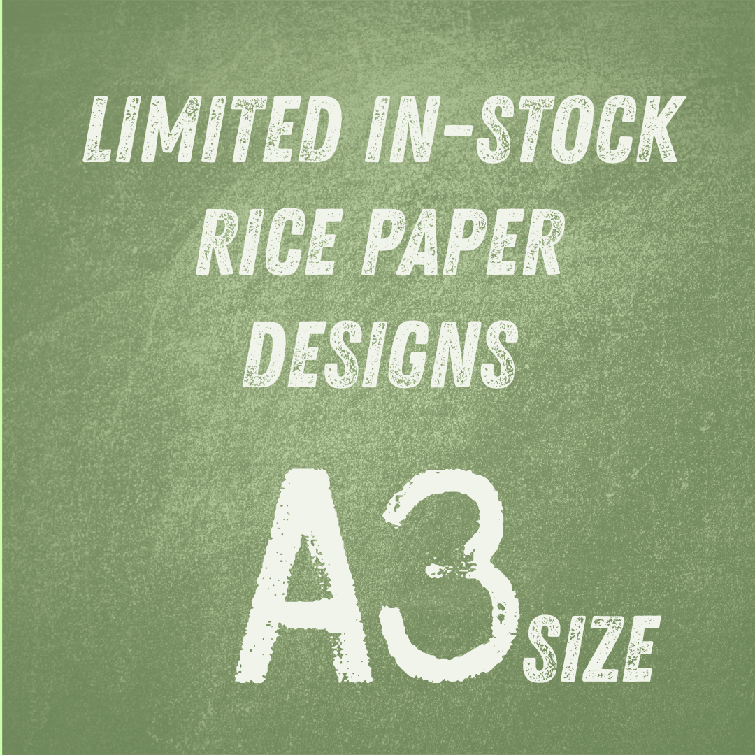 A3 Rice Paper In-Stock Designs | 11.69 in x 16.54 in