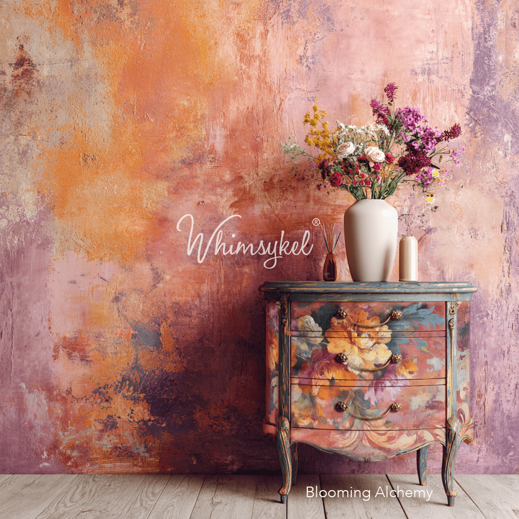 Close-up of vibrant tissue paper edges showing intricate floral patterns and textured surface details under natural light