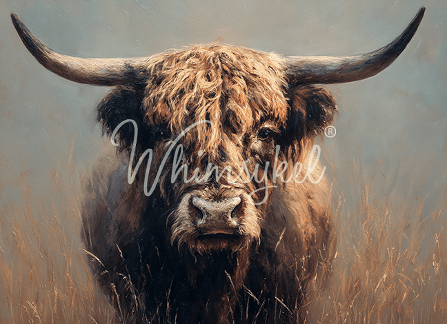 Bramble & Bristle 18lb decoupage tissue paper with Highland cow, Longhorn, animals, wildlife, fall autumn rustic design