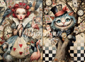 Whimsykel Designs Chester & The Queen 18 lb decoupage tissue paper with curiosity blooms pattern, 29x21 inches, lightweight