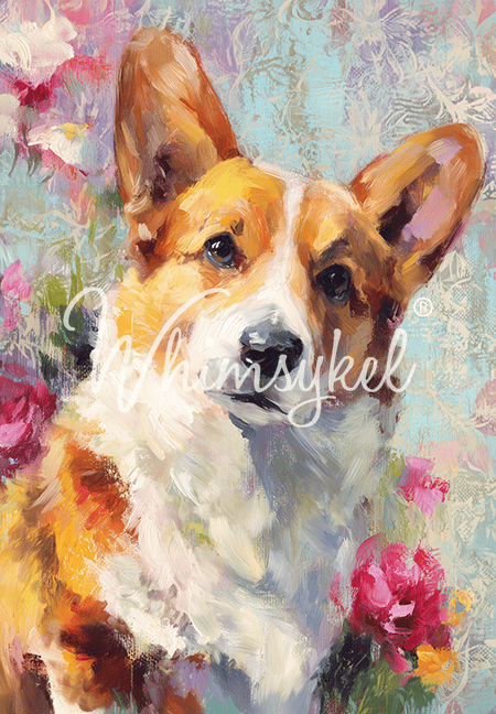 Corgi | A2 Rice Paper | 16.54in x 23.39in