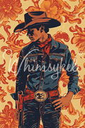 Cowboy Flair | A3 Rice Paper | 11.69 in x 16.54 in