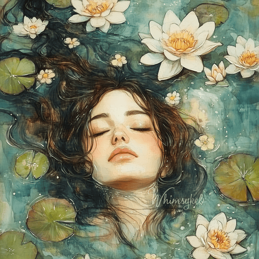 Cradled Trust square rice decoupage tissue paper featuring textured rice fibers, customized design, and soft pastel colors