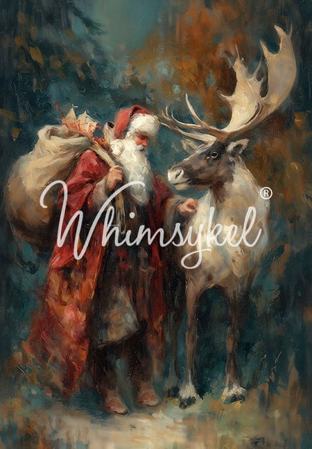 Customized Tissue Paper Faithful Companion design featuring rice grain images on white decoupage paper, 12x12 inches, smooth