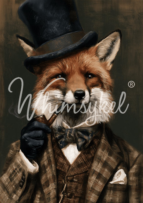 Foxy Gentleman | 18 lb Decoupage Tissue Paper | 21x29 in