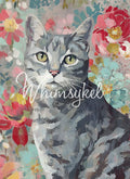 Grey Tabby | A2 Rice Paper | 16.54in x 23.39in