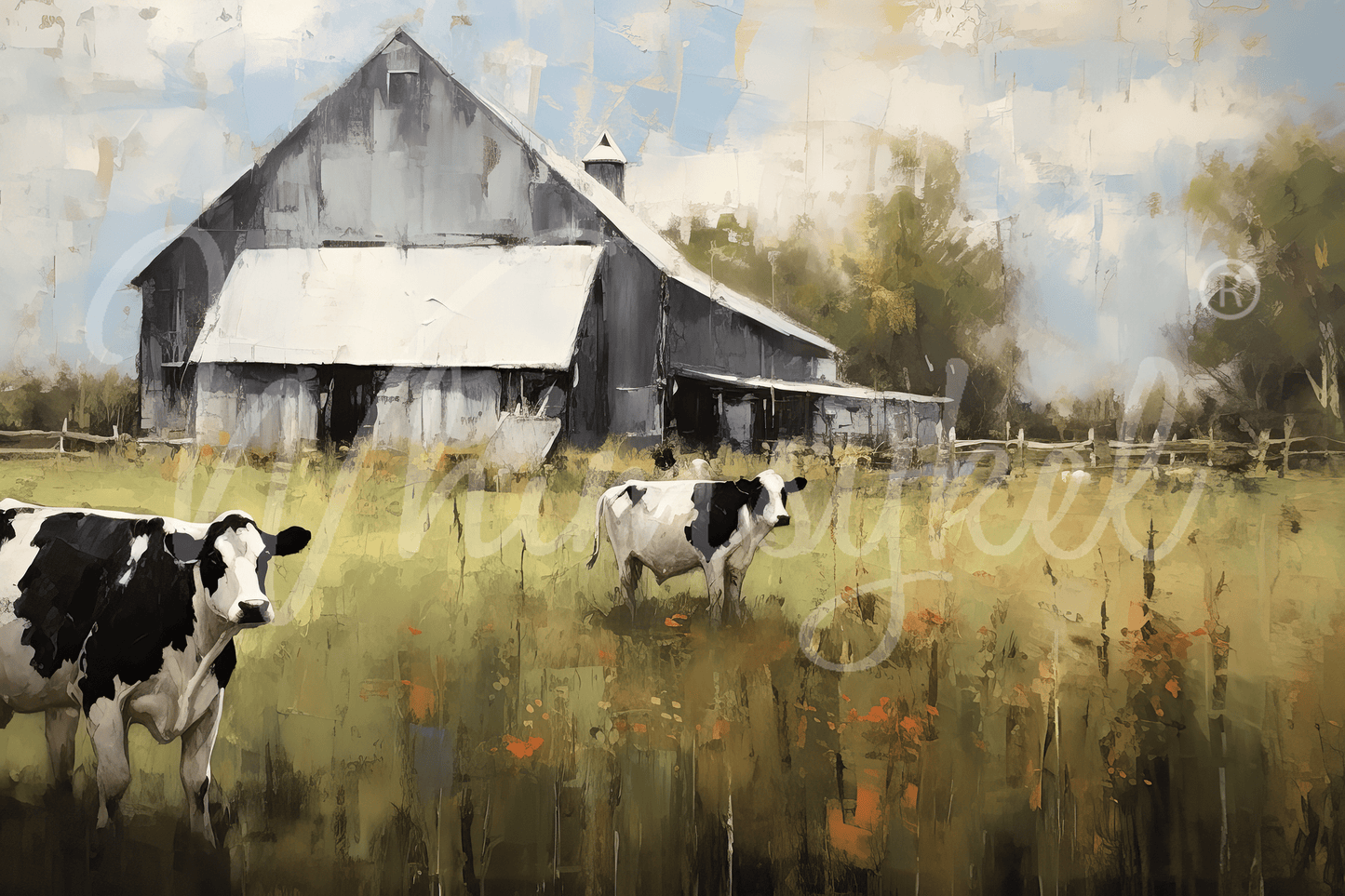 Heartland tissue decoupage paper featuring rice pattern, horizontal landscape print, customized design, suitable for framing