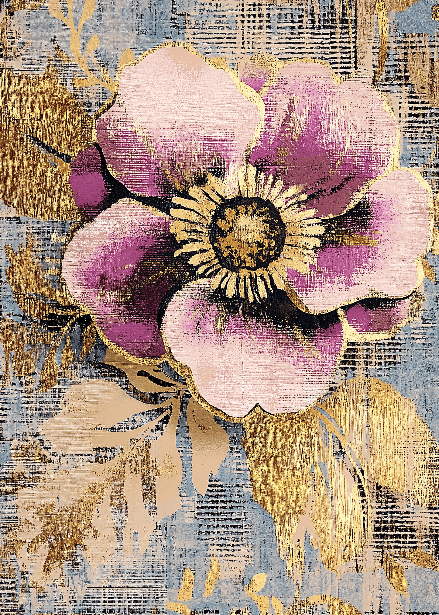 Lavender tissue paper with delicate floral petals, rice-patterned design, 20x30 inches, Customized Tissue Paper brand for