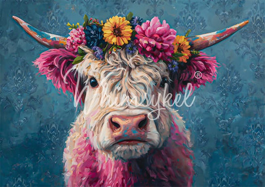 Magenta Moo | 18 lb Decoupage Tissue Paper | 29x21 in