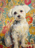 Customized Tissue Paper Maltese design with rice pattern, vertically oriented, lightweight, textured tissue material for