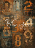 Number Grunge | 18 lb Decoupage Tissue Paper | 21x29 in