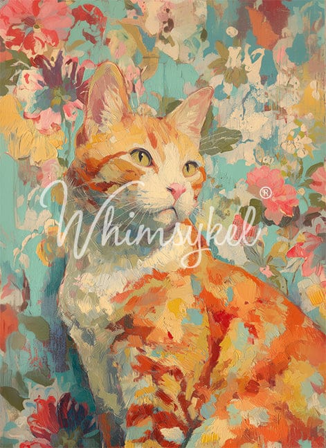 Orange Tabby | A2 Rice Paper | 16.54in x 23.39in