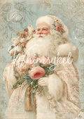 Pastel Santa | A4 Rice Paper | 8.27in x 11.69in