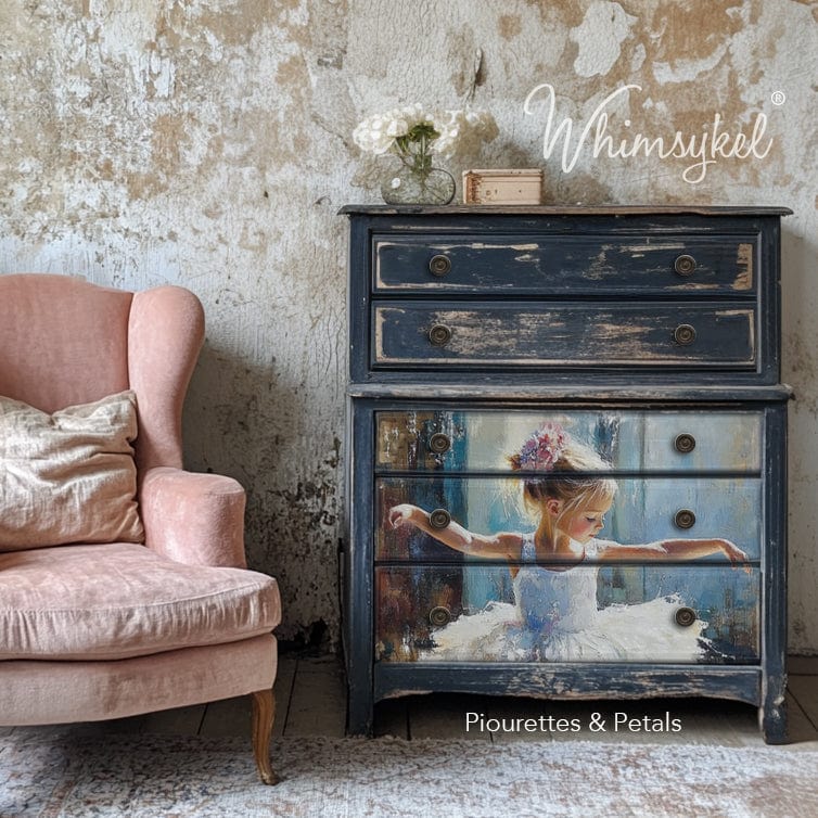 Close-up of the colorful torn tissue paper edges revealing intricate patterns and vibrant hues for decoupage crafts