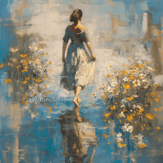 Customized Tissue Paper The Dream Awaits square rice decoupage paper with pastel pink, blue, and gold accents, textured