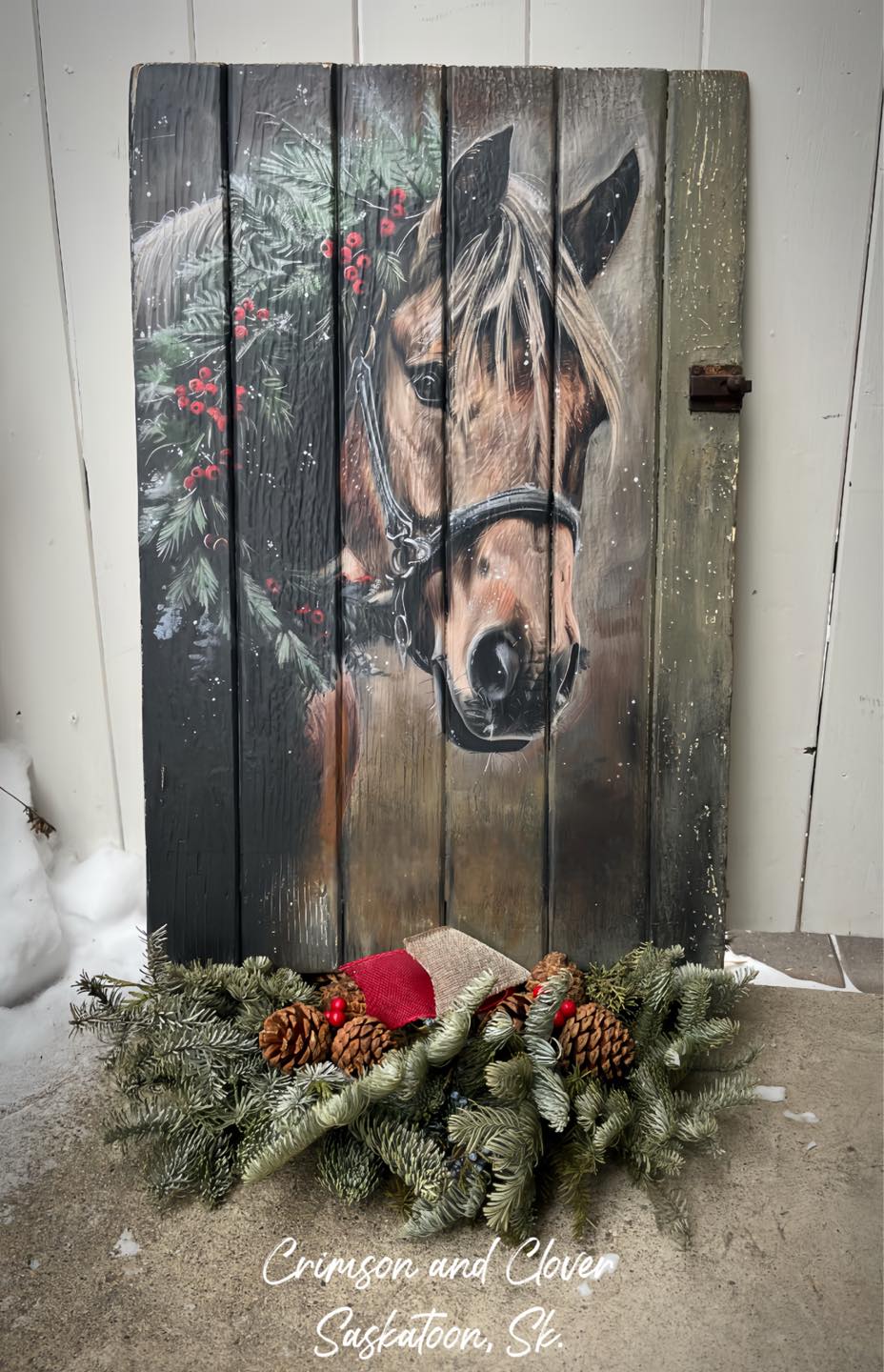 Yuletide Steed | 18 lb Decoupage Tissue Paper | 21x29 in
