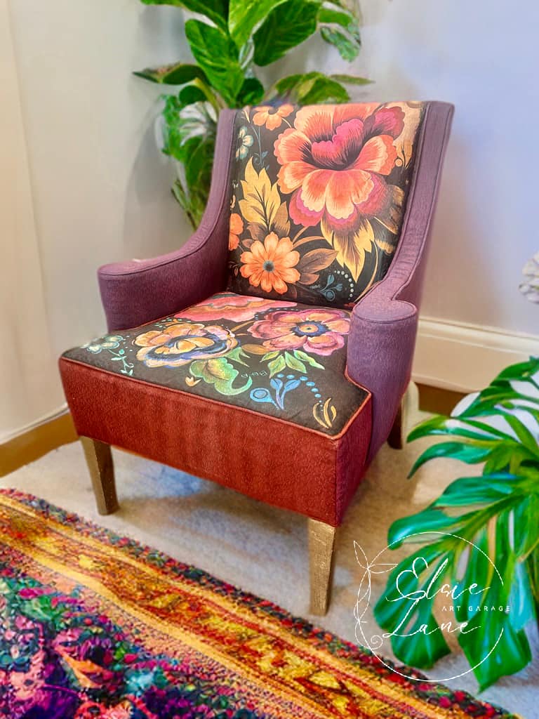 Papier de découpage de fleurs Boho 21x29