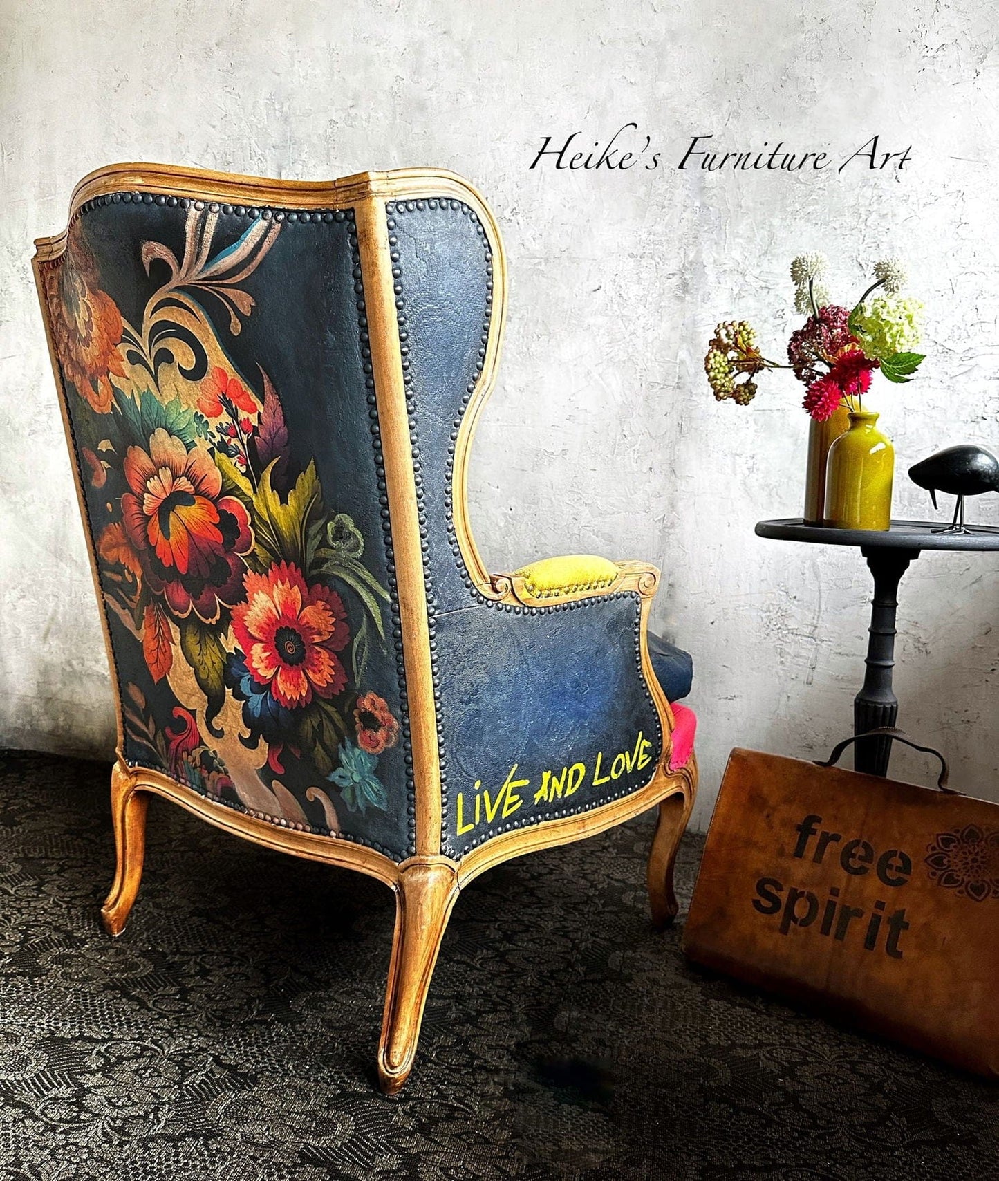 Papier de découpage de fleurs Boho 21x29