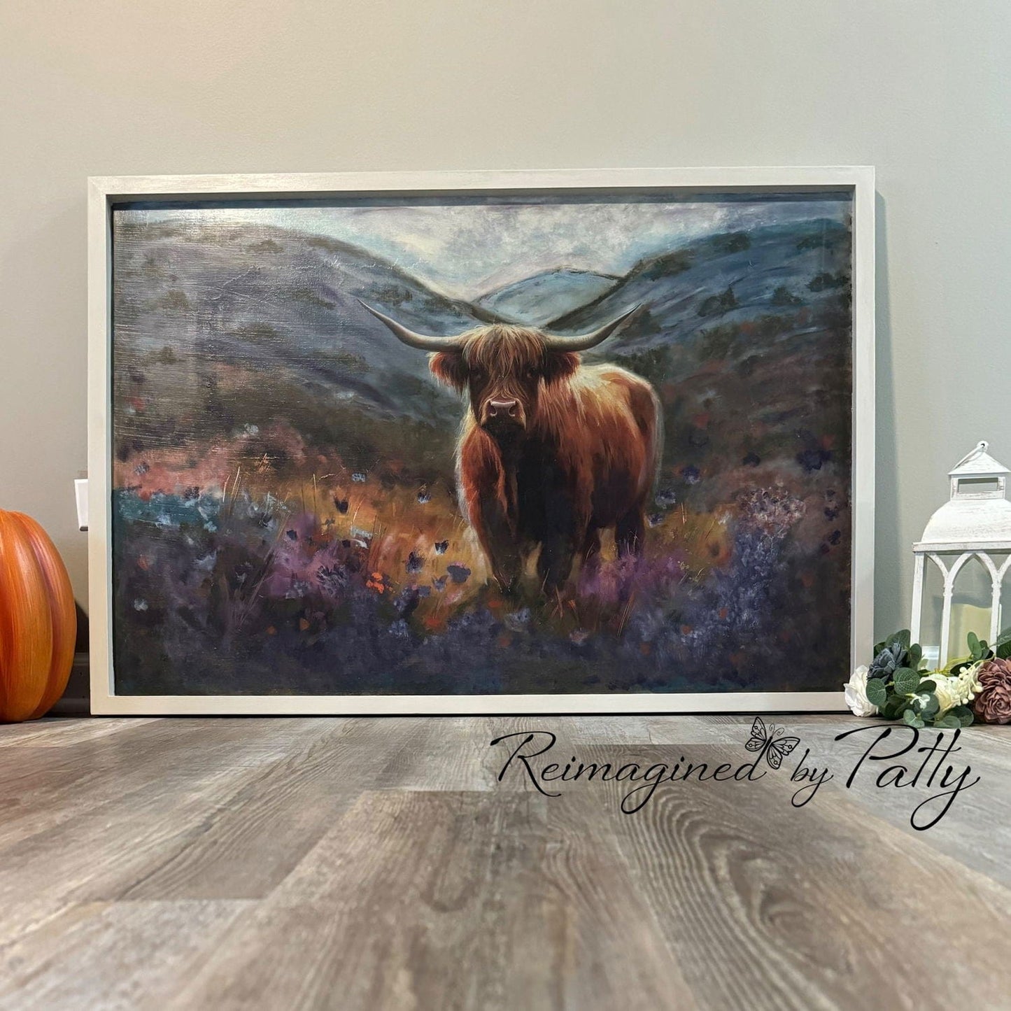 Papier de soie de découpage de vache Highland de Flora 29 x 21 po