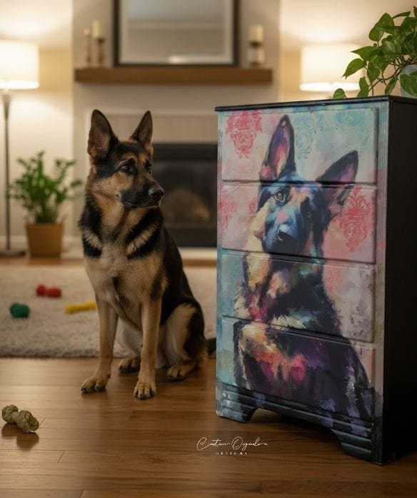 German Shepherd | 18 lb Decoupage Tissue Paper | 21x29