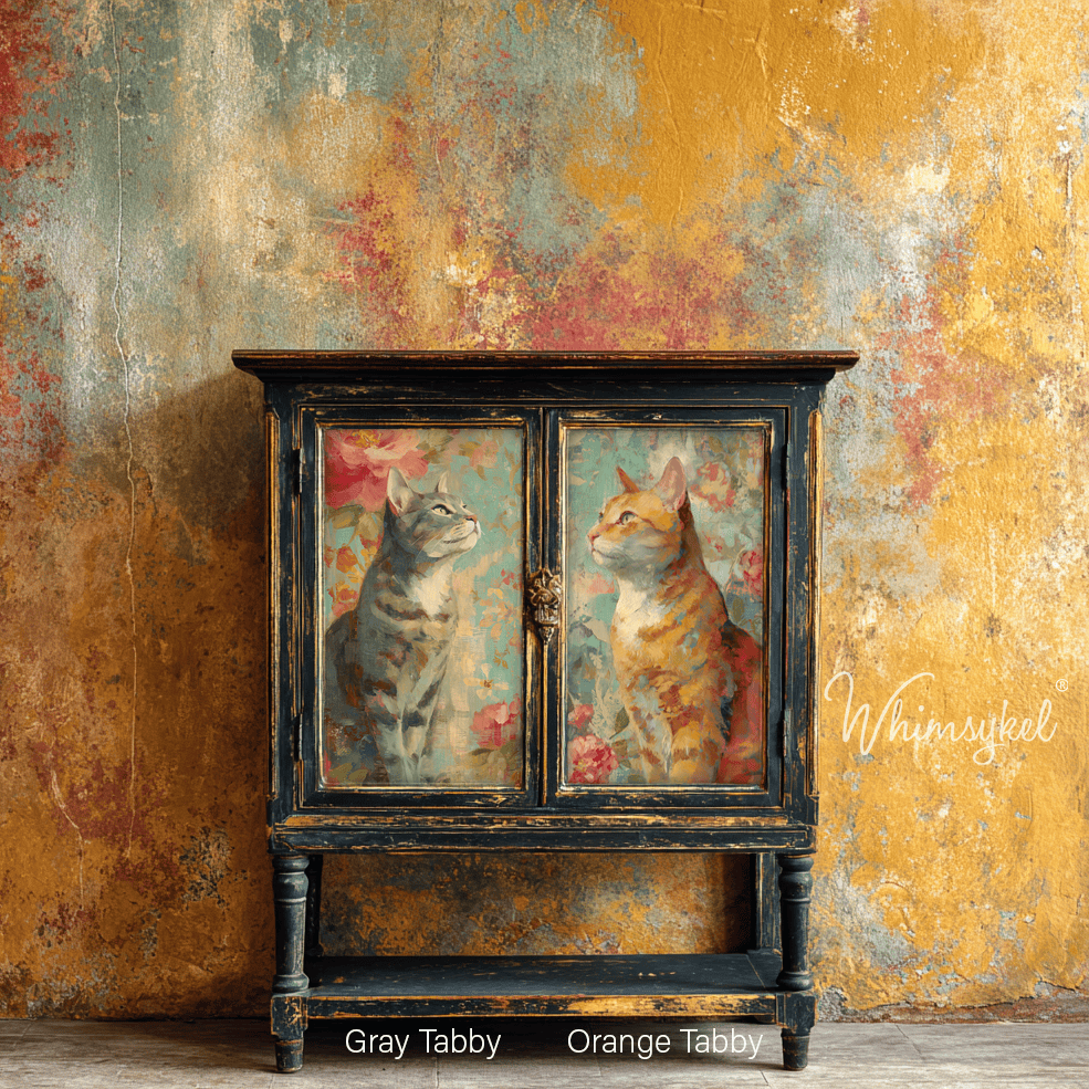 Orange Tabby | 18 lb Decoupage Tissue Paper | 21x29