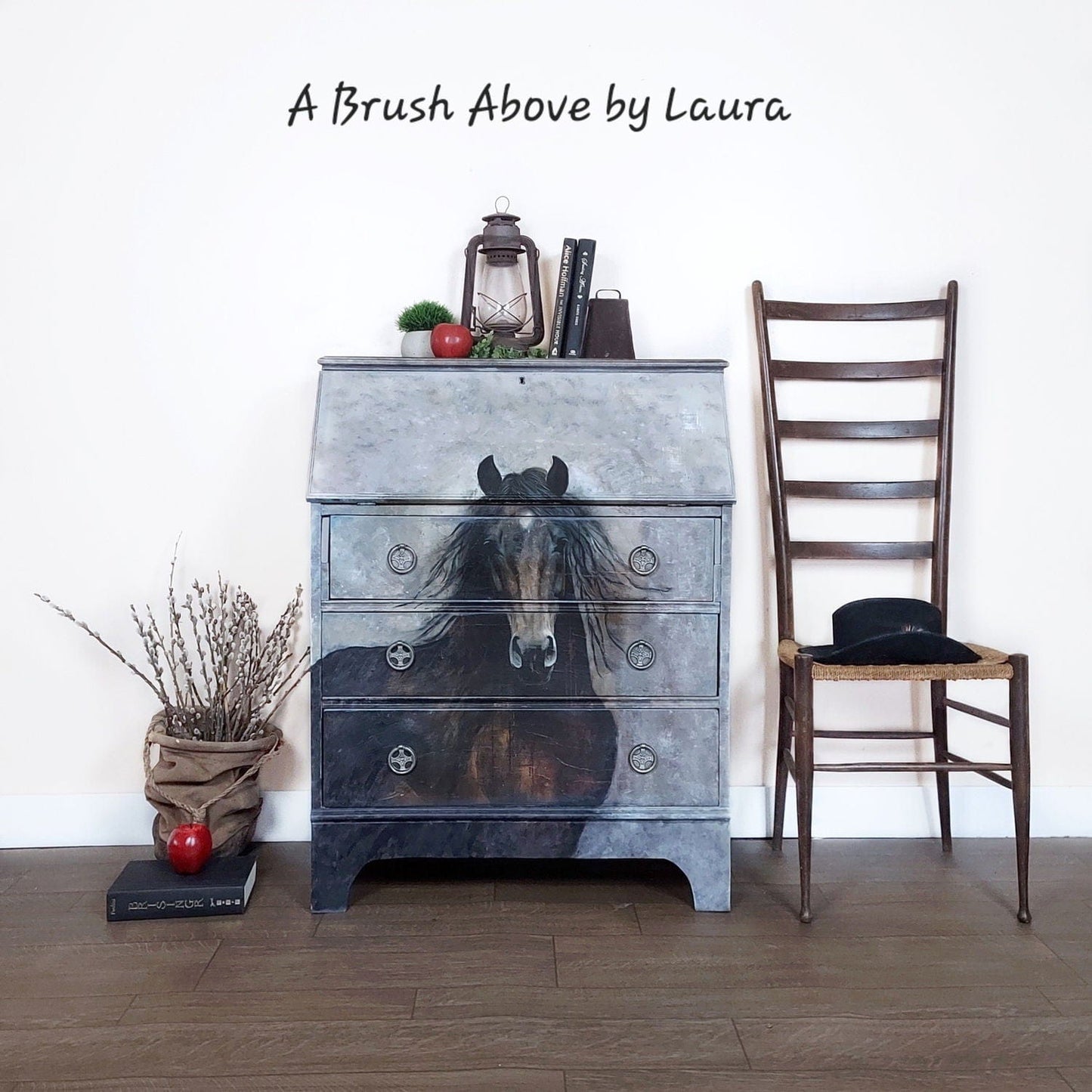 Papier de soie de découpage de cheval de coeur 21 x 29 po 