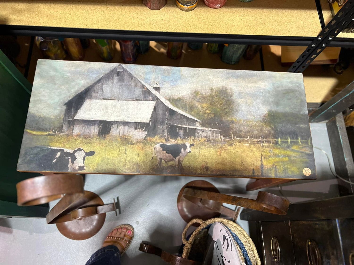 Close-up of textured decoupage paper showing intricate rice grain pattern and subtle color variations from a slight overhead