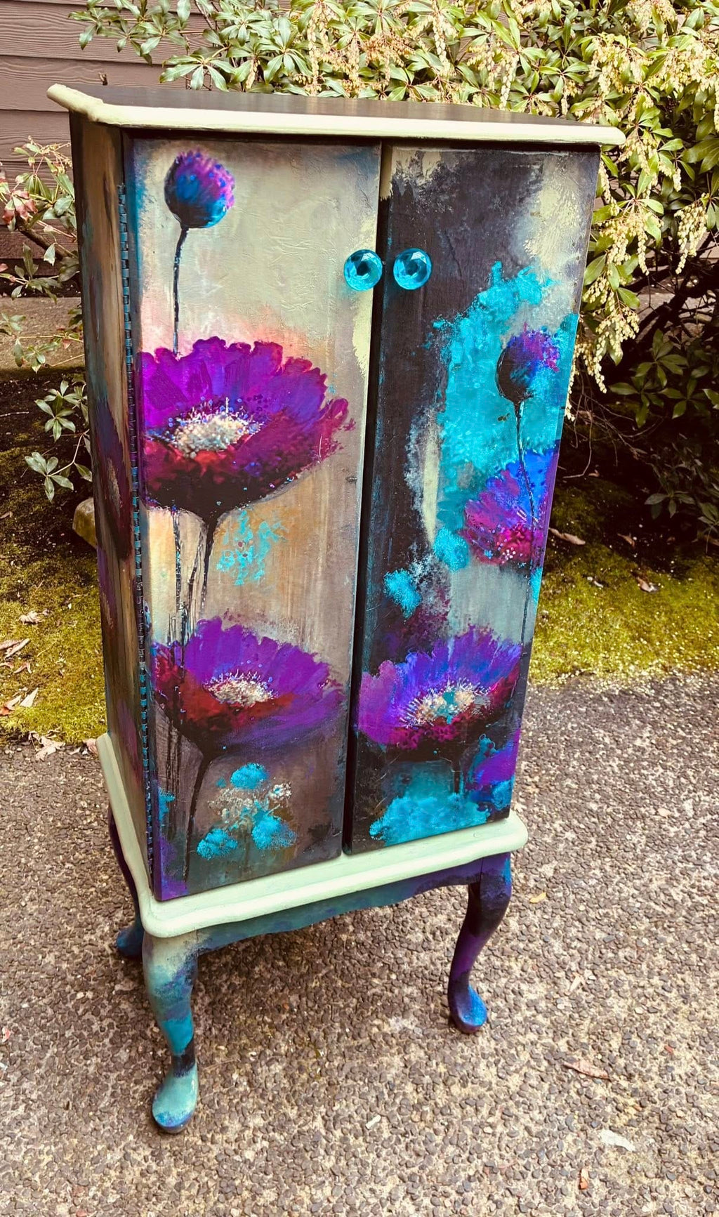 Purple Poppies | 18 lb Decoupage Tissue Paper | 2 Sizes