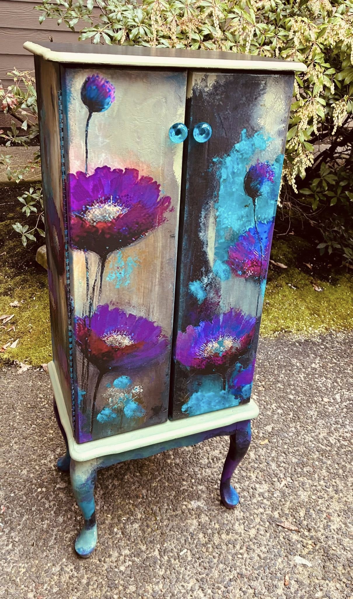 Purple Poppies | 18 lb Decoupage Tissue Paper | 2 Sizes