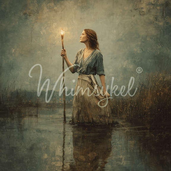 Customized Tissue Paper Shallow Stream square rice decoupage design with textured light blue and white watercolor patterns