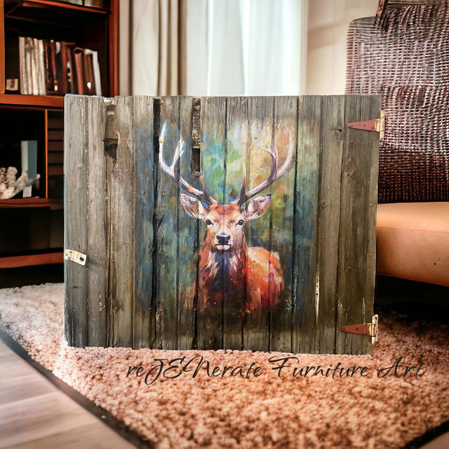 Close-up of tissue paper's textured surface featuring vibrant printed design and subtle decoupage finish detail