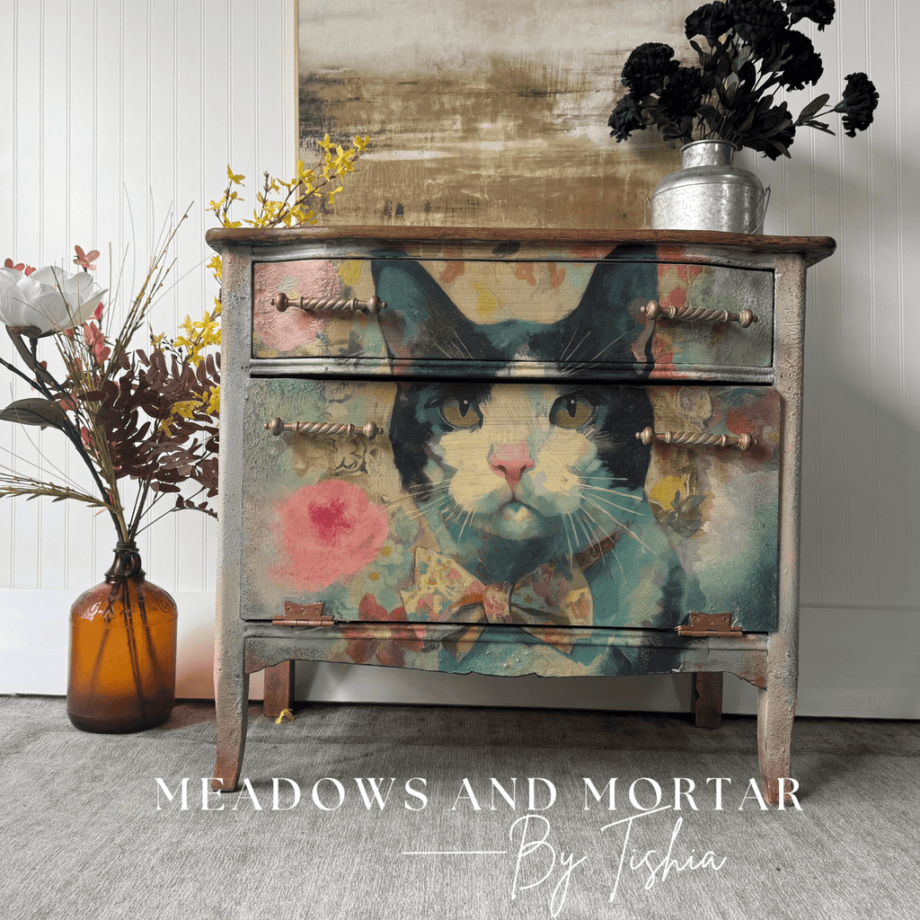 Tuxedo Cat | 18 lb Decoupage Tissue Paper | 21x29